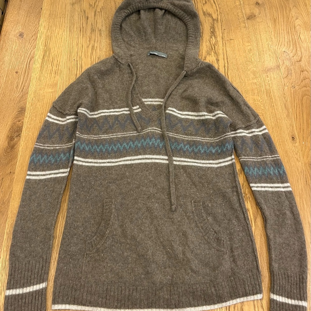 27 Miles Malibu Brown and Blue Sweater